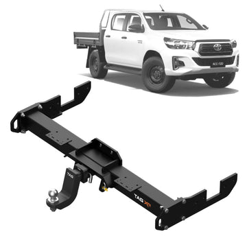 TAG 4x4 Recovery Towbar, Wiring & 7 Pin Socket for Toyota Hilux (10/2015 - on)